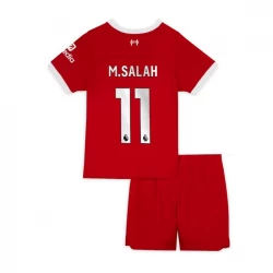 Børn Liverpool FC Mohamed Salah #11 Fodboldtrøjer 2023-24 Hjemmebanesæt